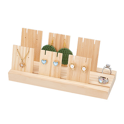 Wood Earring Display Stands EDIS-WH0029-20A-1