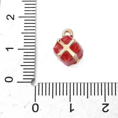 Christmas Alloy Enamel Charms LS-ENAM-F156-01G-08-1