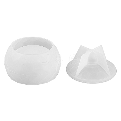 Faceted Hexagon DIY Candle Cup Silicone Molds DIY-Q037-09B-1