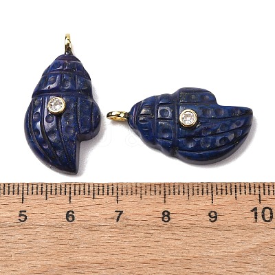 Natural Lapis Lazuli Carved Pendants G-H357-05G-08-1