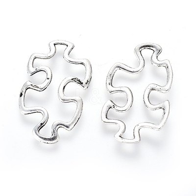 Tibetan Style Alloy Linking Rings X-TIBE-3558-AS-LF-1