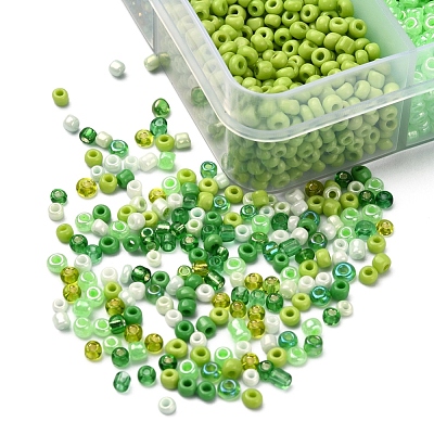 8500Pcs 10 Style Glass Seed Beads SEED-YW0001-80C-1