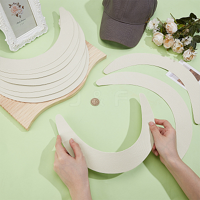Plastic Hat Brim Board for Peaked Cap DIY-WH0060-83-1