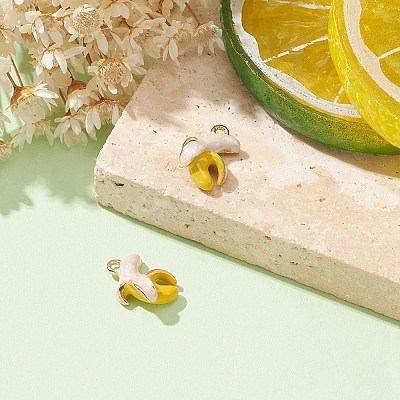2Pcs Brass Enamel Charms KK-YW0001-72-1