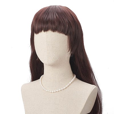 Natural Pearl Beaded Necklace for Women NJEW-JN04188-02-1