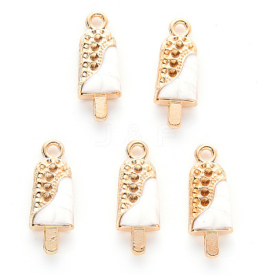 Alloy Enamel Pendants X-ENAM-R059-05C-RS-1