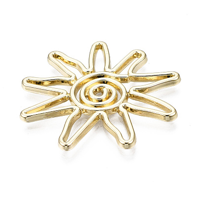 Rack Plating Alloy Pendants PALLOY-T077-75LG-RS-1