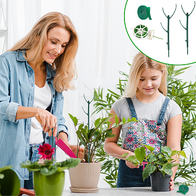 10Pcs Plastic Gardening Plant Support Frame AJEW-WH0596-923-1