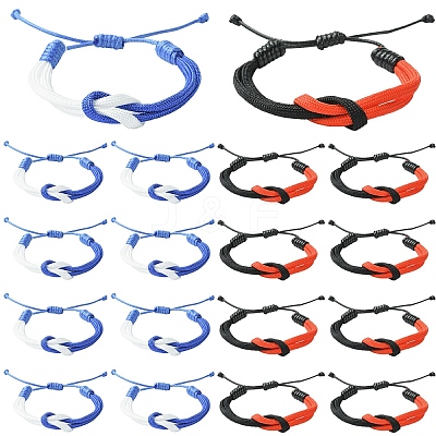 6Pcs Waxed Polyester Cord Bracelets BJEW-YW00018-01-1