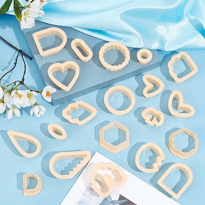 Plastic Clay Cutter Sets TOOL-WH0155-18-1
