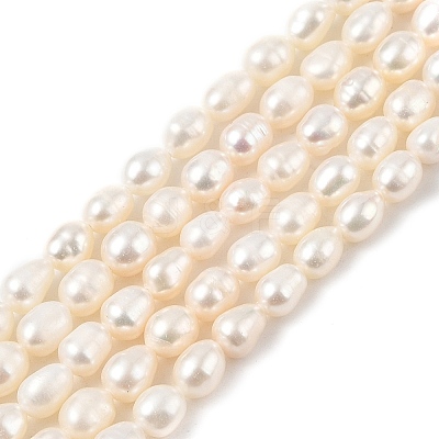 Natural Cultured Freshwater Pearl Beads Strands PEAR-I007-01B-04B-1
