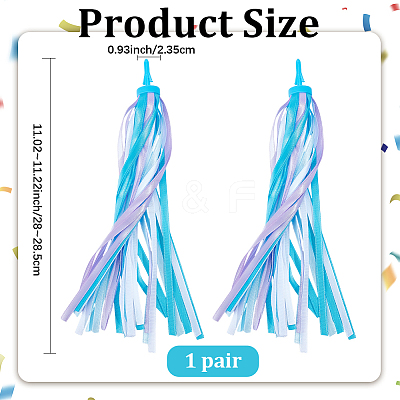 Kids Polyester Tassel Ribbon FIND-GF0008-95B-1
