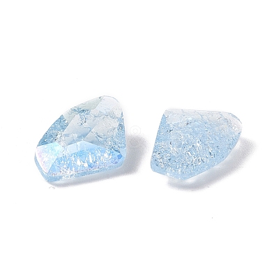Crackle Moonlight Style K9 Glass Rhinestone Cabochons RGLA-J022-B-IO-1
