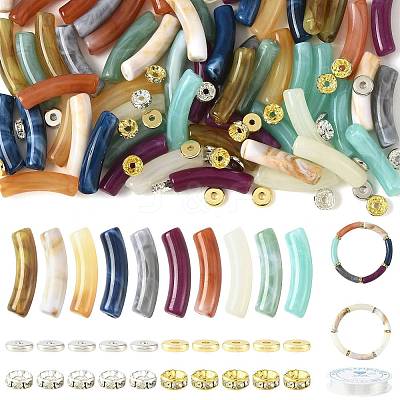 DIY Curved Tube Bracelet Making Kit DIY-FS0010-36-1
