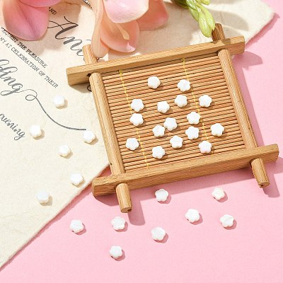 30Pcs Natural Freshwater Shell Beads SHEL-CJ0001-29-1