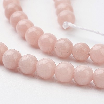 Natural Mashan Jade Round Beads Strands X-G-D263-4mm-XS22-1