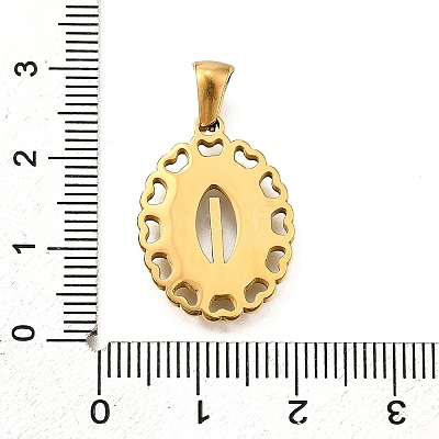 Golden 304 Stainless Steel Pendants STAS-K300-02G-I-1