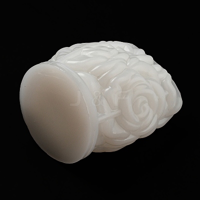 Valentine's Day 3D Rose Pillar DIY Candle Silicone Molds DIY-K064-03A-1