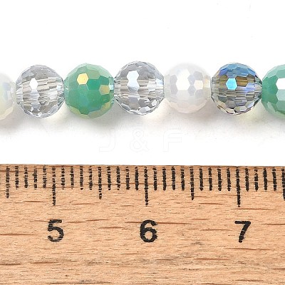 Electroplate Glass Beads Strands EGLA-C007-01D-1