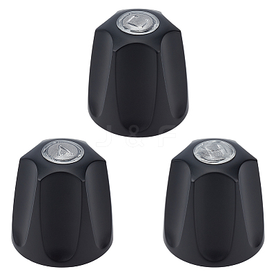 3Pcs Alloy and Iron Bathroom Sink Faucet Knobs Replacement FIND-GO0004-09B-1