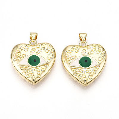 Brass Resin Pendants KK-T070-102-1