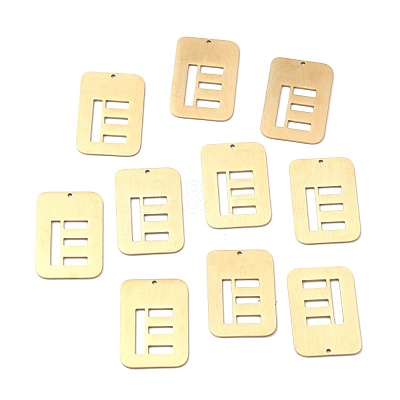 Ion Plating(IP) 304 Stainless Steel Pendants STAS-K216-49E-G-1
