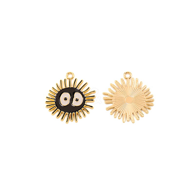 Zinc Alloy Enamel Pendants ENAM-CJC0010-10KCG-1