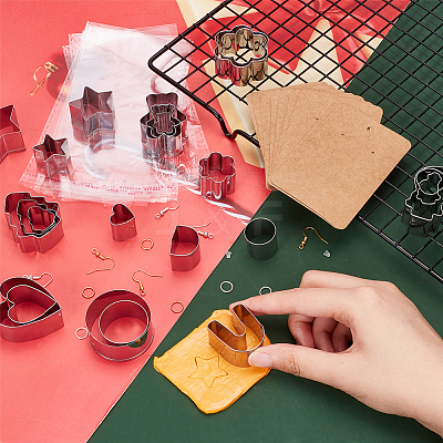 DIY Christmas Earring Making Finding Kit DIY-WH0387-96-1