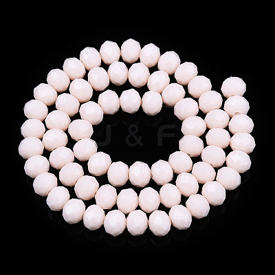 Opaque Solid Color Glass Beads Strands EGLA-A034-P4mm-D33-1