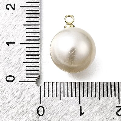 ABS Plastic Imitation Pearl Pendants FIND-H052-01G-01G-1