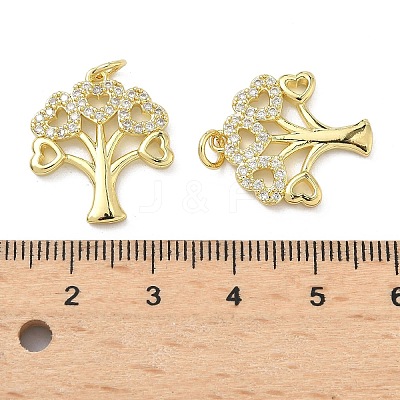 Brass Micro Pave Cubic Zirconia Pendants KK-A282-12G-1
