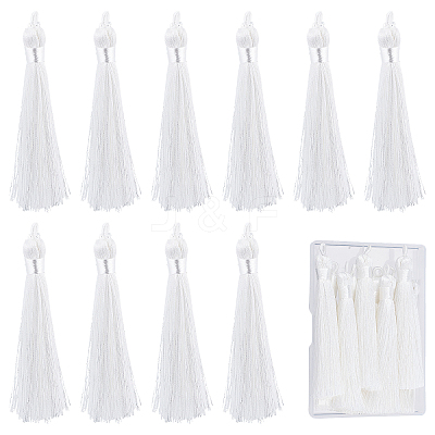 10Pcs Nylon Tassels Big Pendant Decorations FIND-SC0003-38D-1