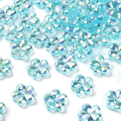 Transaparent Acrylic Beads PACR-H004-01L-1