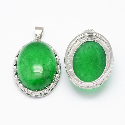 Natural Dyed & Heated Malaysia Jade Pendants X-G-D851-19-1