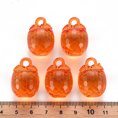 Autumn Theme Transparent Acrylic Pendants TACR-T024-04B-921-1