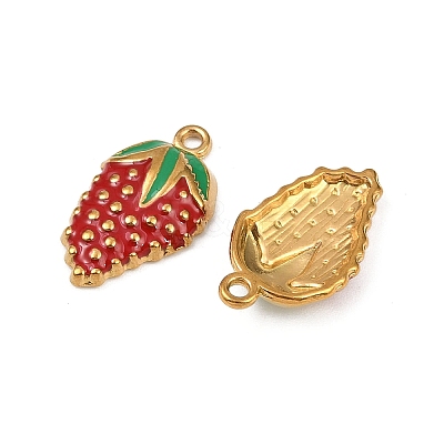 304 Stainless Steel Enamel Pendants STAS-Z140-05G-02A-1