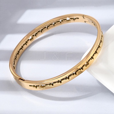 304 Stainless Steel Hinged Bangles BJEW-D408-24G-1