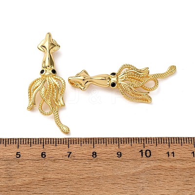 Brass Pave Cubic Zirconia Pendants X-KK-A271-01B-G-1
