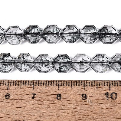 Transparent Crackle Glass Beads Strands GLAA-Q108-03A-11-1