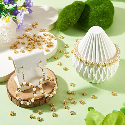 100Pcs Brass Beads KK-TA0008-91-1