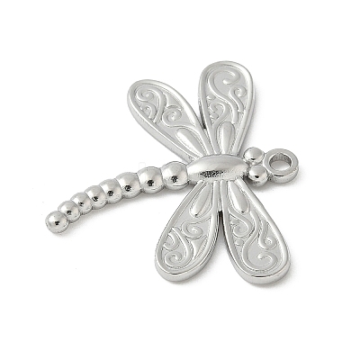 304 Stainless Steel Dragonfly Pendants STAS-S186-08C-P-1