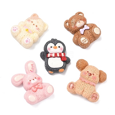 Animal Opaque Resin Cabochons CRES-A061-03-1