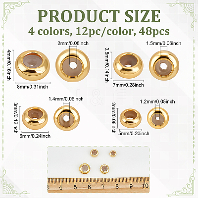 Brass Beads KK-PH0012-65G-1