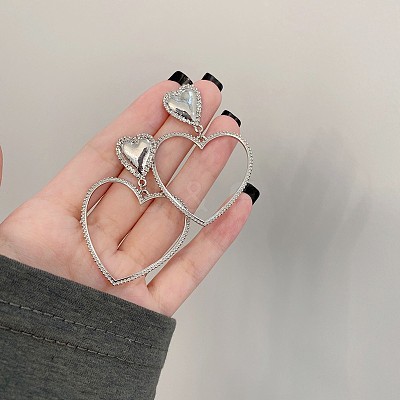 Valentine's Day Alloy Dangle Stud Earrings WG7BD97-01-1