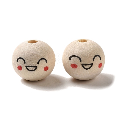 Wood European Beads WOOD-C006-04A-1
