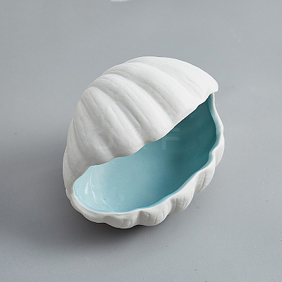 Shell Shape Ceramics Jewelry Plates WG73918-02-1