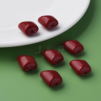 Opaque Acrylic Beads MACR-S373-15A-A01-1