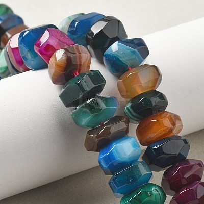 Natural Agate Beads Strands G-K392-A21-1