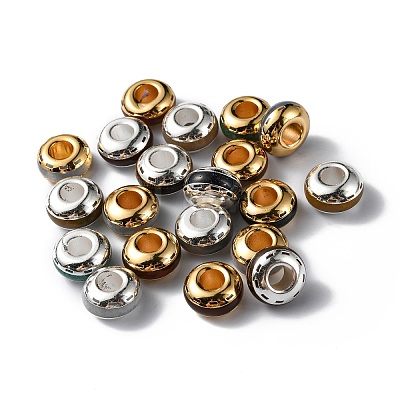 Brass European Beads G-F743-08-1