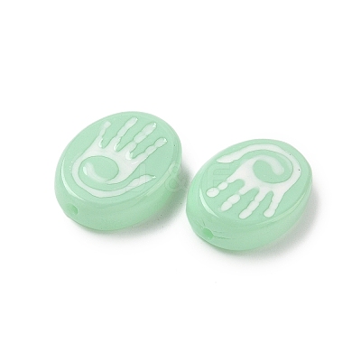 Baking Paint Glass Beads LAMP-D003-06H-1